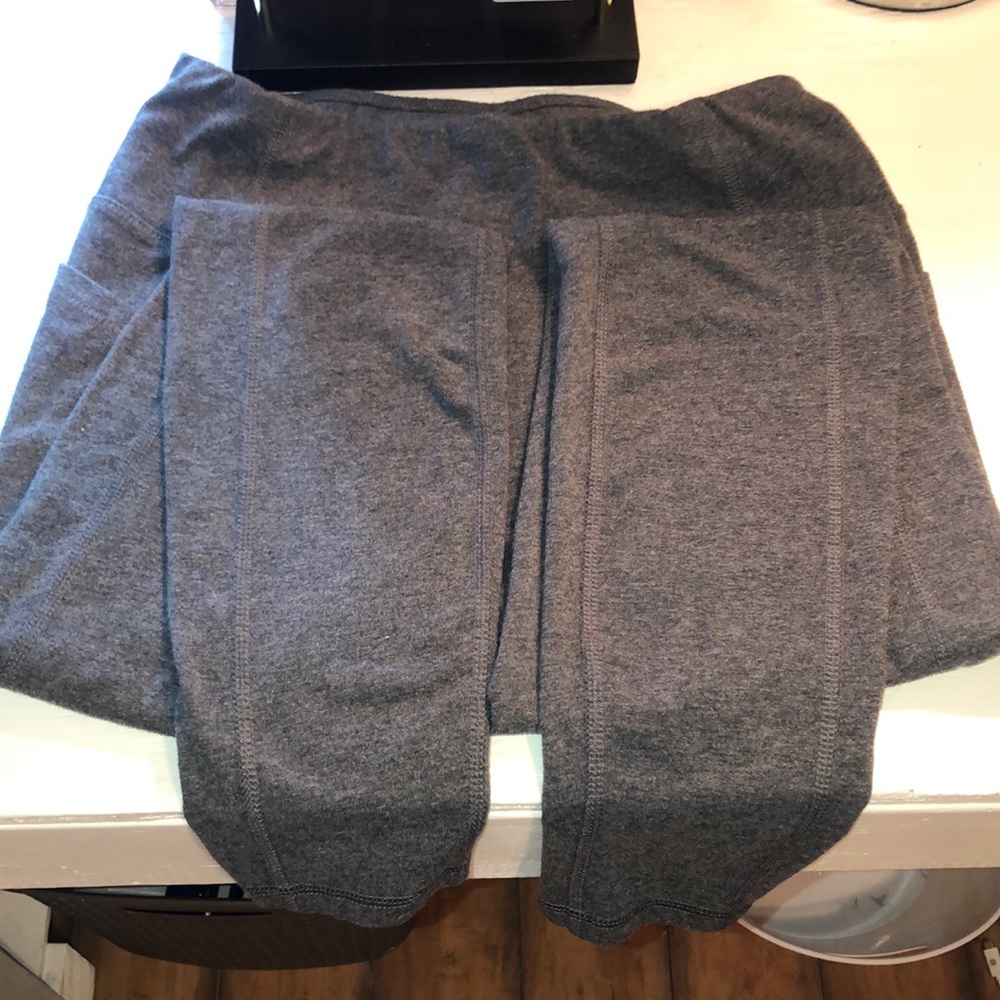 Grey Athletic Works leggings.